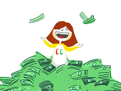 Money cartoon dollar drawing illustration money