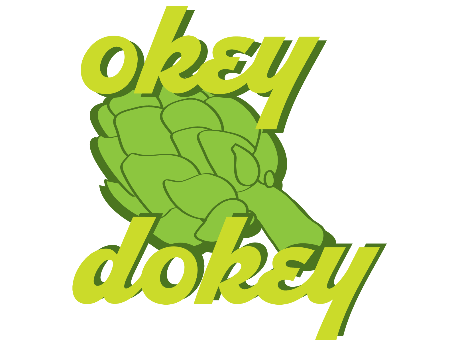 Okey Dokey Artichokey! artichoke green illustration illustrator okey sticker vegetable