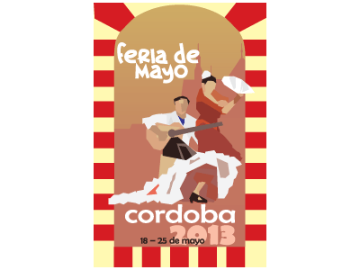 Cordoba May Festival festival geometric illustration poster