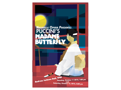 Madame Butterfly illustrator madame butterfly opera poster