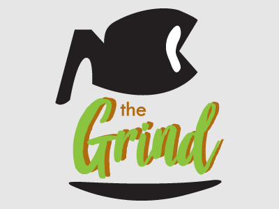 "The Grind" coffee day 2 logo thirty logos challenge