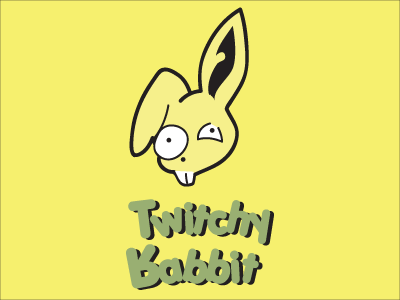"Twitchy Rabbit" Logo day 3 logo rabbit thirty logos challenge