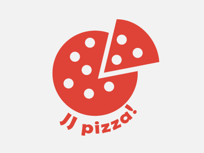 JJ Pizza day 13 jj pepperoni pizza thirty logo challenge