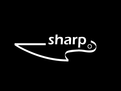 Sharp Logo - reverse