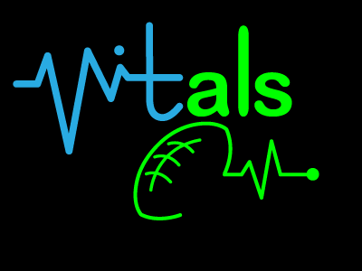 Vitals Logo active blue day 27 fit football green thirty logo challenge