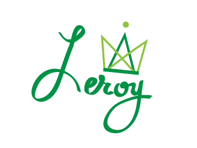 Personal Logo crown day 22 green king leroy personal logo thirty logo challenge