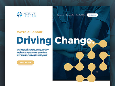 Incisive Health Website Design design header design healthcare home page design homepage ui ui design web web design website design
