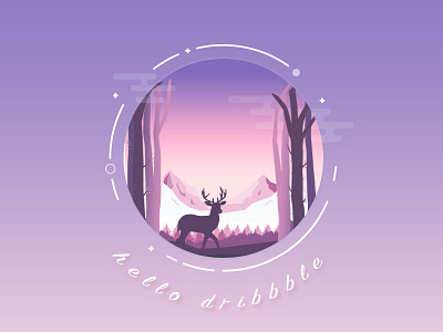 Hello dirbbble deer dribbble hello