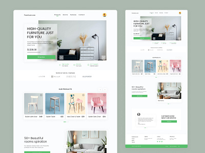 Furniture Landing Page Design