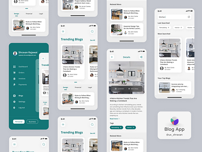 Blog iOS App Design.