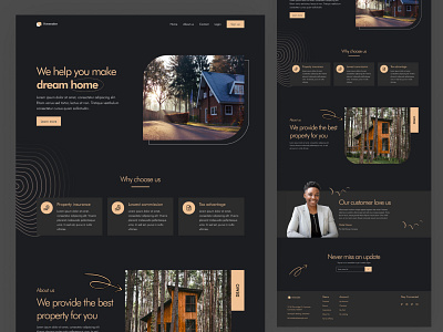 Home maker landing page - Webpage branding colorfull dailyui darktheme design glassmorphism herebanner landingpage ui uichallenge web webdesigner webpage