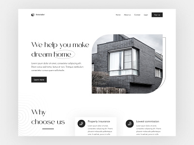 Home maker landing page