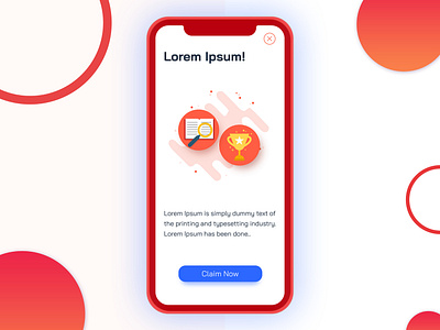 Learn Earn offer Screen Design app colorful design design illustration mobile ux