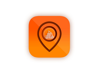 Locate icon app branding design icon illustration logo ux vector