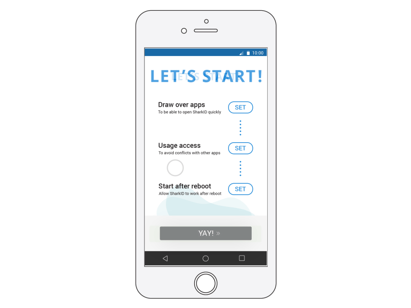 Permission Screen Animation prototype design illustration mobile permission mobile screen prototype typography ui ux