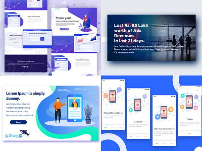 2018 app banner colorfull design icon illustration landing page mobile screen typography ui ux vector web website