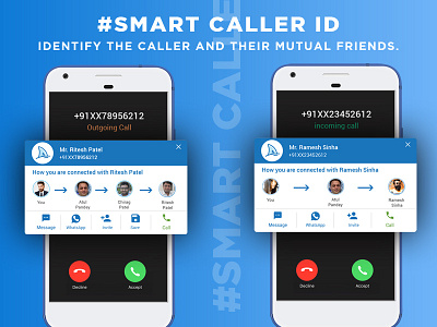 SharkID smart Caller Id app branding caller id calling colorfull design icon mobile screen typography ui uidesign ux