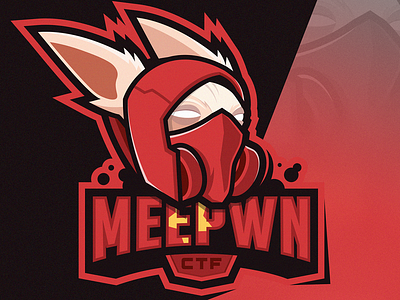 Meepwn CTF mascot logo capture the flag ctf ctf logo design illustration logo logo design mascot design mascot logo meepo meepwn