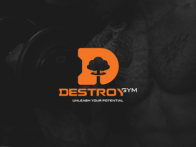 DestroyGym logo @logo design destroygym gym gymlogo illustration