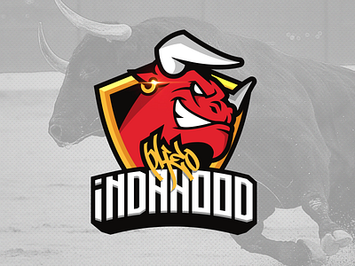 Bull mascot logo