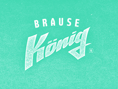 Brause Koenig brause könig logo music typography