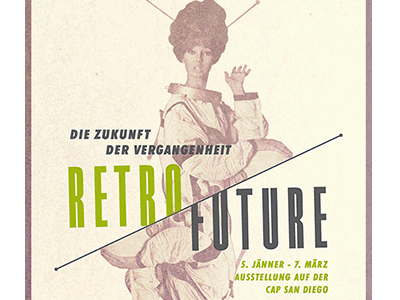 Retro Future exhibition graphic design retro future