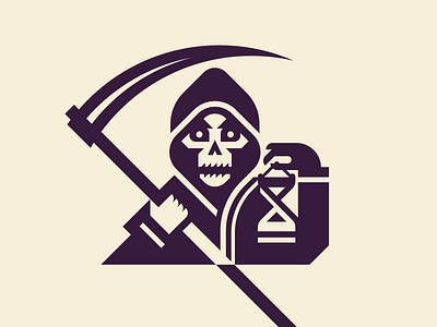 The Grim Reaper Logo by Lucian Radu on Dribbble