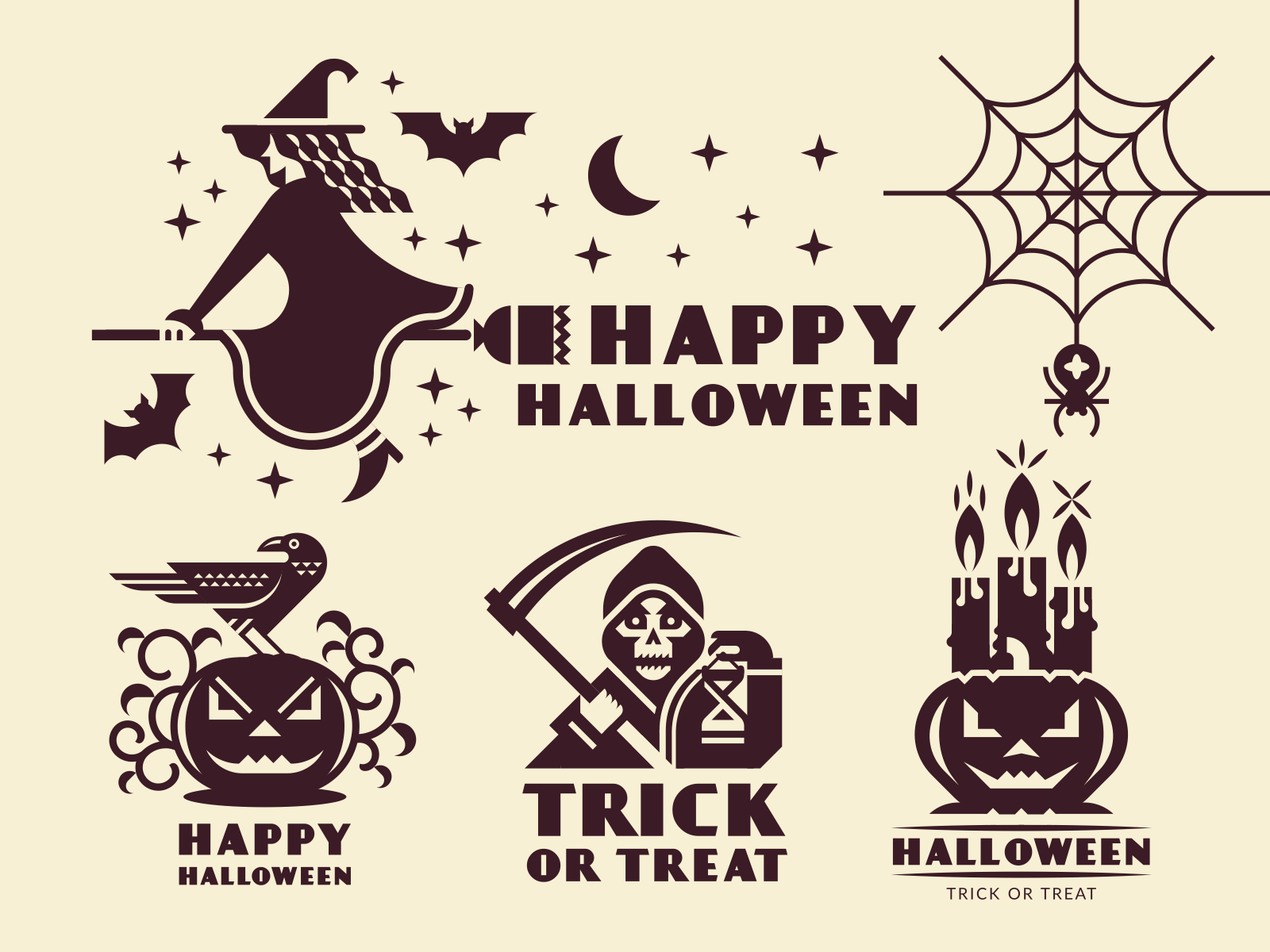 Halloween logo by Alexey Boychenko on Dribbble