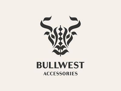 Bullwest animal bull calligraphy