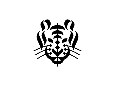 Tiger calligraphy logo tiger