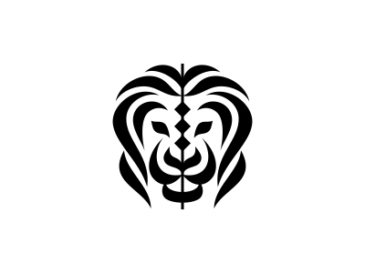 Lion animal calligraphy lion logo