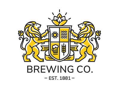 Lions brewing emblem