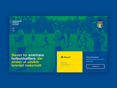 Sport UI branding design flat football soccer sport ui web website