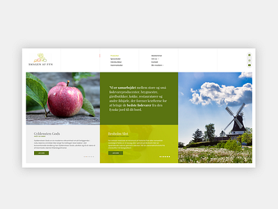 Green website UI agriculture branding clean design flat food local typography ui web website