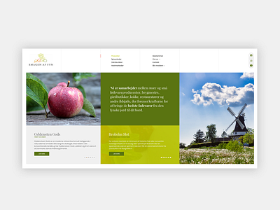 Green website UI