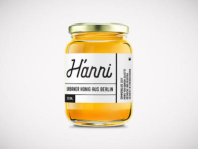 H'anni branding honey logo design packaging design