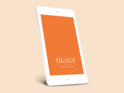 Heals app branding design flat illustration iot minimal minimal app product design typography ui ux vector