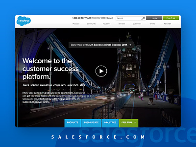 Salesforce Home Page conversion corporate dreamforce engagement rebranding salesforce video
