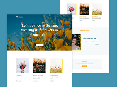 Flower Online Shop Concept