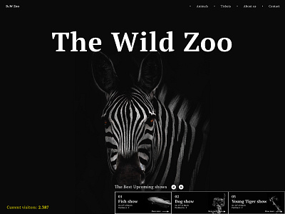 B&W Zoo Webpage easy design