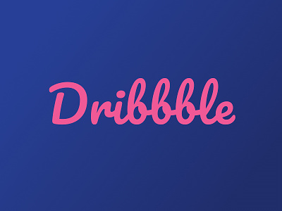 Dribbble Logo basket best blue branding clean concept dribbble dribbble best shot dribble font illustration logo pink shot shots sketch text typographic typography vector