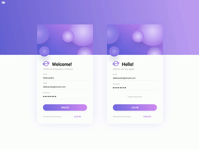 SoftSpace App (e-commerce) animation app clean design dailyui dailyui 001 design e commerce gradient login logo minimal mobile purple sign in sign up space ui ux web website