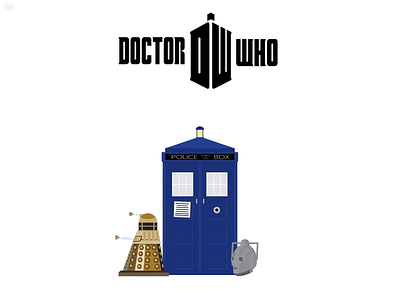 Doctor Who (404 page) animation art dailyui dailyui 008 dailyuichallenge doctor who glitch illustration minimal motion motion design serial space tardis vector
