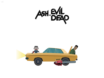 Ash Vs Evil Dead animation art artwork ash ash vs evil dead cartoon evil dead illustration minimal motion motion design serial vector