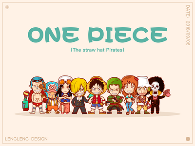 The straw hat Pirates illustration