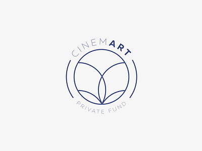 Cinemart art blue cinema flower of life fund geometric logo private private fund sacred geometry seed of life