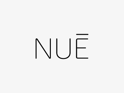 Nue brand clothes logo minimal minimalist nue simple