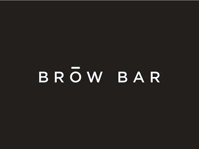 Brow Bar beauty beautybar black brows eyebrows logo minimal logo simple studio