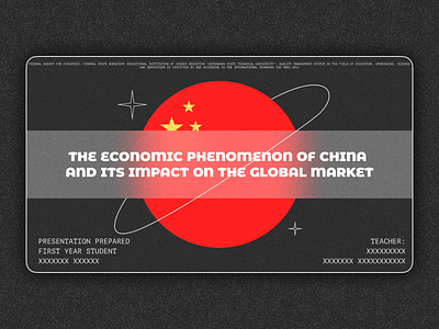 Title slide of presentation on China's economic miracle design figma graphic design illustration lightroom minimal ppt presentation slides