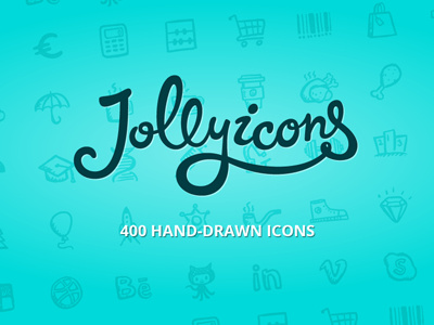 Jolly Icons — ready app awesome design doodle e commerce free gui hand drawn hatchers health icons icons set interface jollyicons media sketch social icons ui